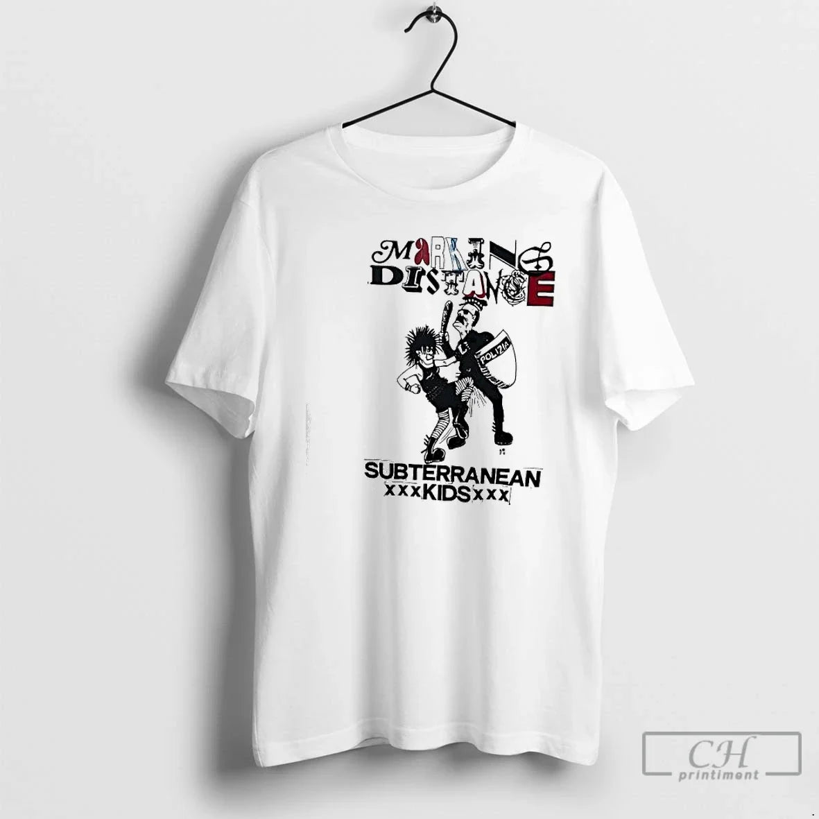 Classic Marking Distance Polizia Subterranean T-Shirts