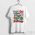 Classic Merry Georgia Bulldogs Game Day Mascot Festive Checkerboard Bow T-Shirts