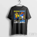 Classic Michigan Wolverines Saturdays Vs Detroit Lions Sundays Mascot Skyline T-Shirts