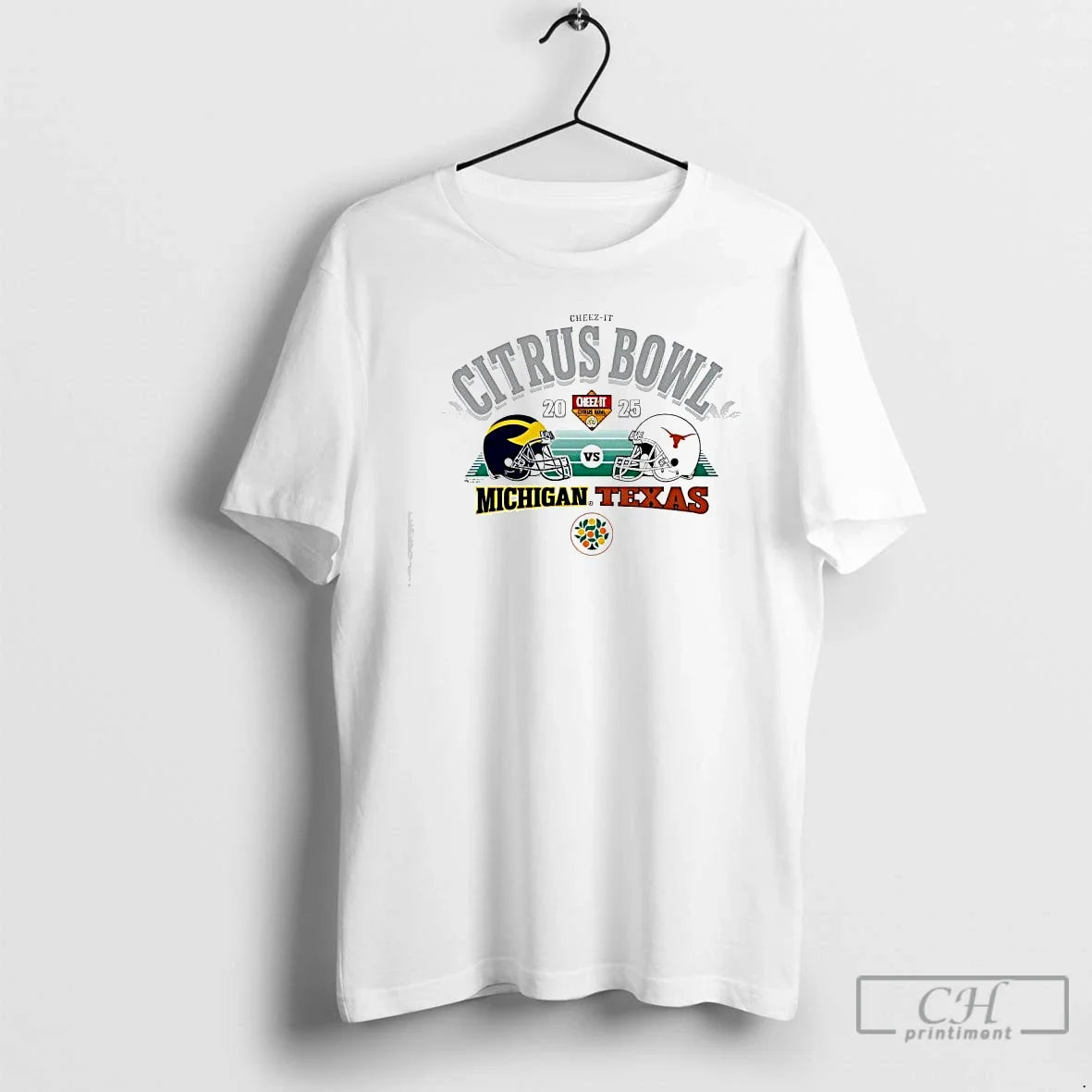 Classic Michigan Vs Texas Orlando 2025 Cheez Citrus Bowl Game T-Shirts