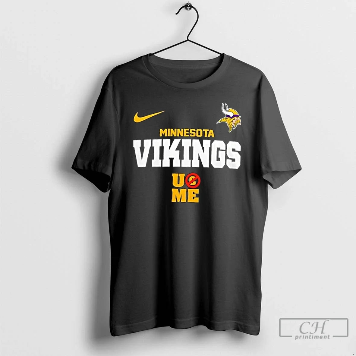 Classic Minnesota Vikings X Ucme John Cena Never Give Up T-Shirts