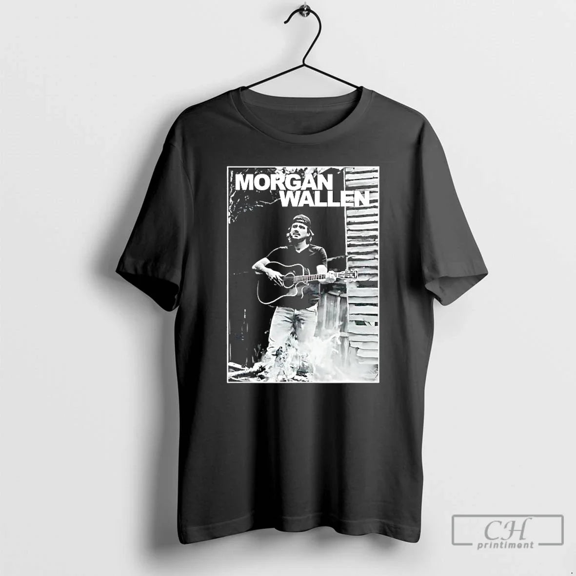 Classic Morgan Wallen Guitar Photo T-Shirts