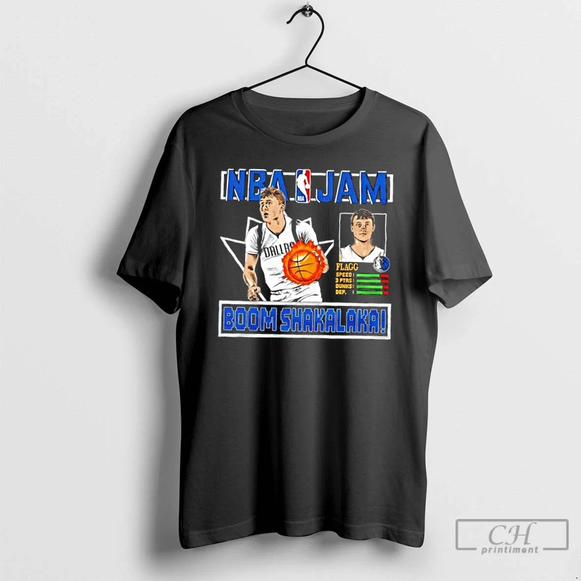 Classic Nba Jam Dallas Mavericks Cooper Flagg Boom Shakalaka T-Shirts