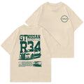 Classic Nissann GT R34 Racing Shirt Car Classic Cotton Menswear Womenswear T-Shirts