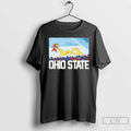Classic Ohio Vs Michigan Rivalry Script Ohio Big M T-Shirts