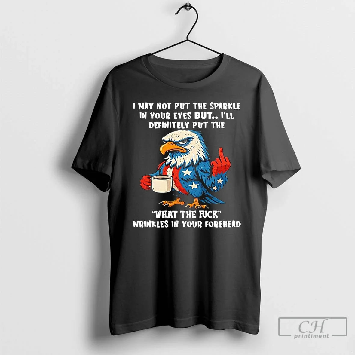 Classic Patriotic Eagle I May Not Put Sparkle Your Eyes But Ill Definitely T-Shirts
