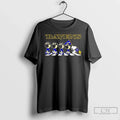 Classic Peanuts X Baltimore Ravens Football Flag Walking T-Shirts