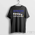 Classic Peanuts X Dallas Cowboys Football Flag Walking T-Shirts