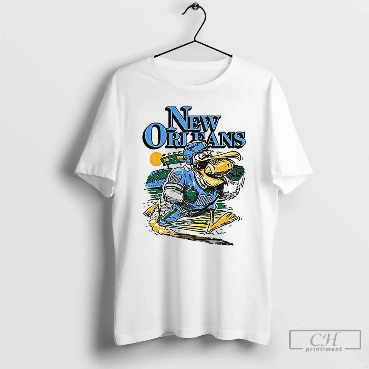 Classic Pelican New Orleans Tulane Green Wave Football Art Vintage T-Shirts