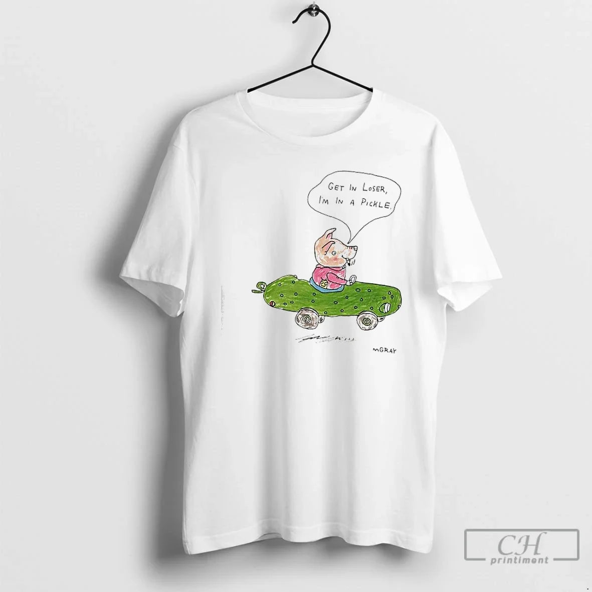 Classic Pig Pickle Car Get Loser Im Pickle T-Shirts