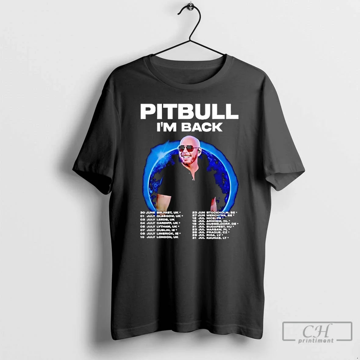 Classic Pitbull Im Back Fan Tour 2025 Concert Dates Inspired T-Shirts