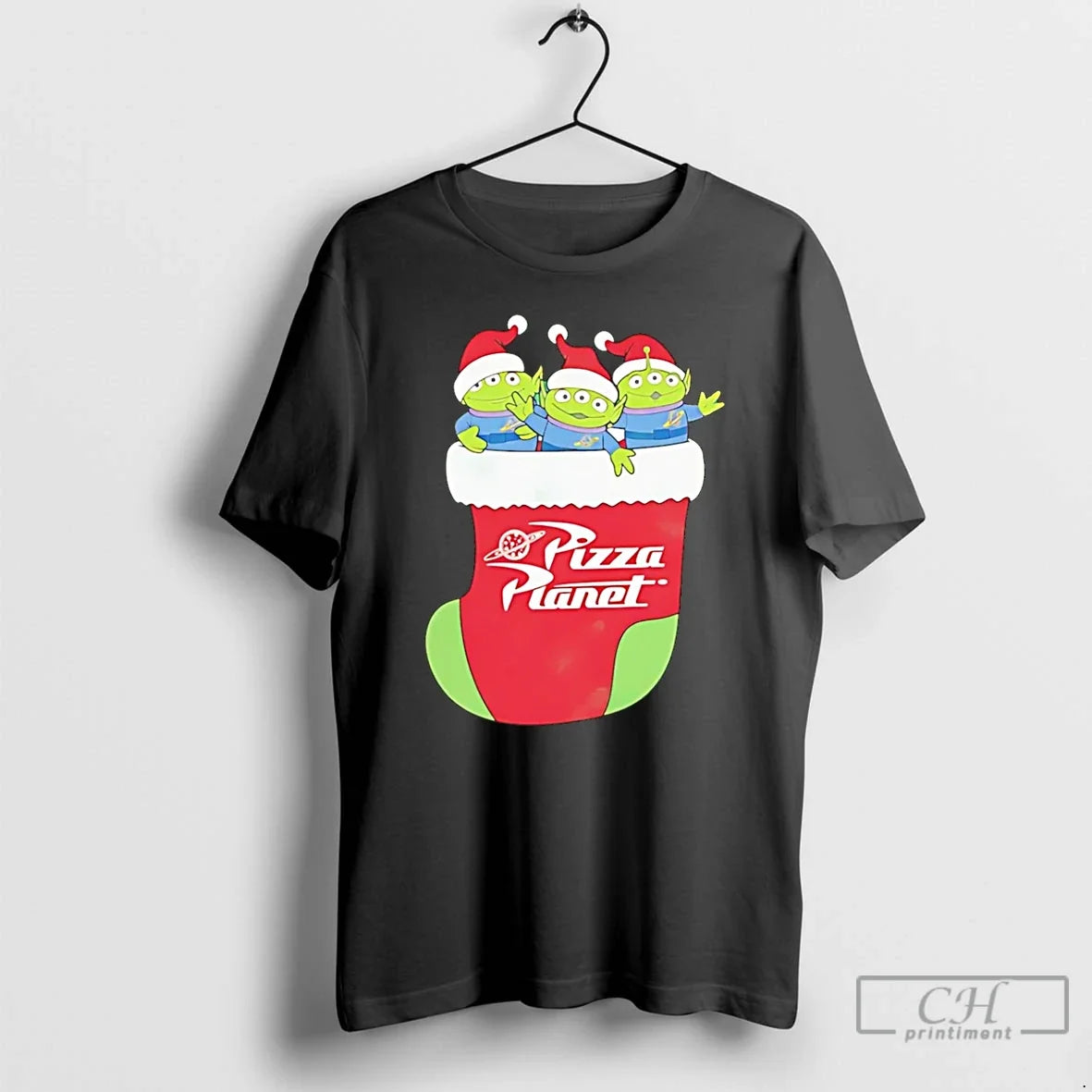Classic Pizza Planet Alien Stocking T-Shirts