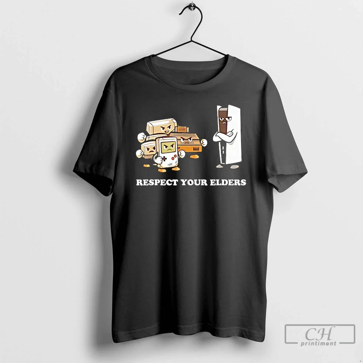 Classic Playstation 5 Respect Your Elders 90s Gaming Retro T-Shirts
