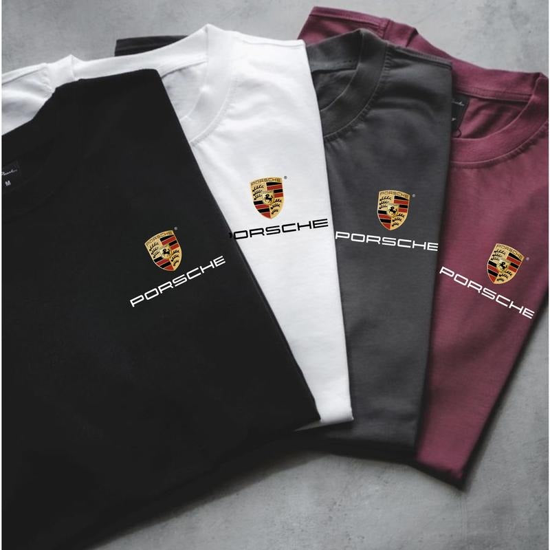 Classic Porsche Racing Shirt Car Classic Cotton Menswear Womenswear T-Shirts