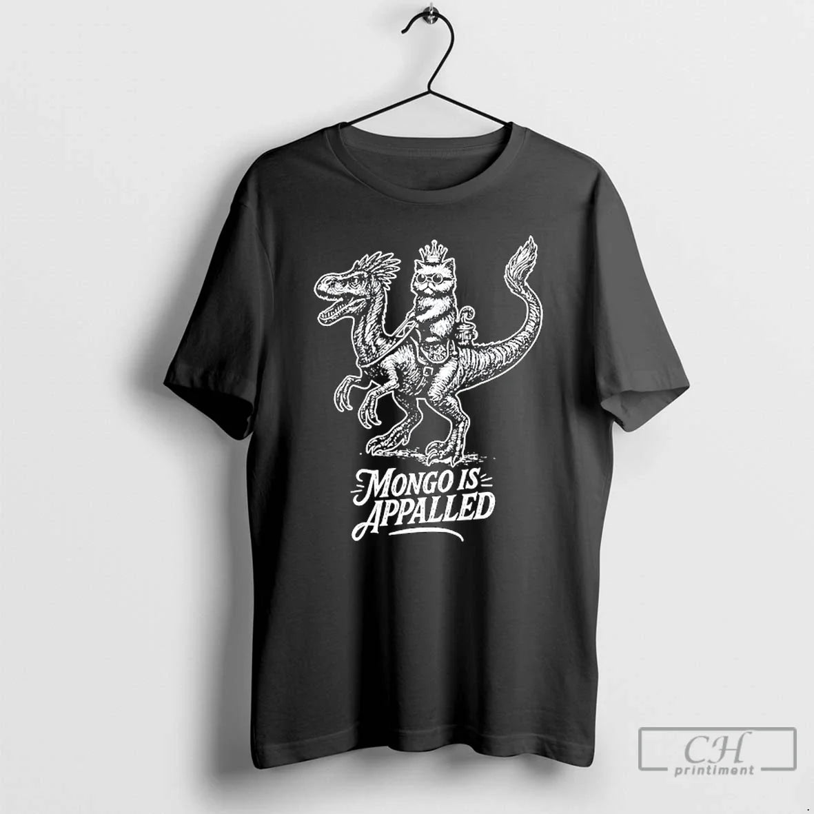 Classic Princess Cat Riding Dinosaur Mongo Is Appalled Vintage T-Shirts