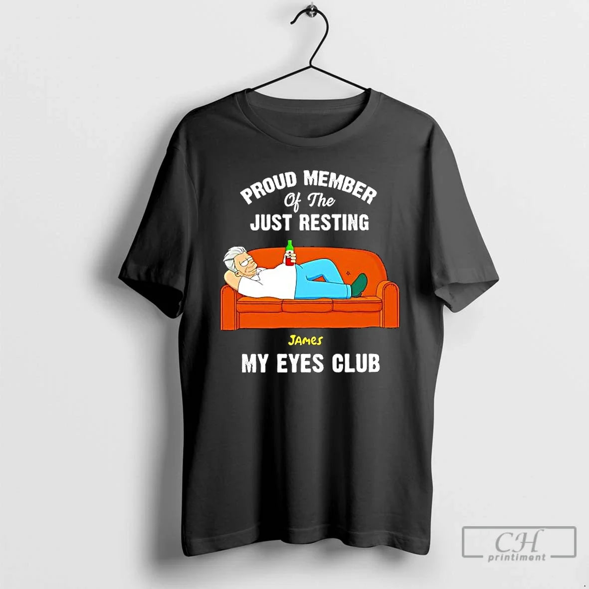 Classic Proud Member Just Resting James My Eyes Club T-Shirts
