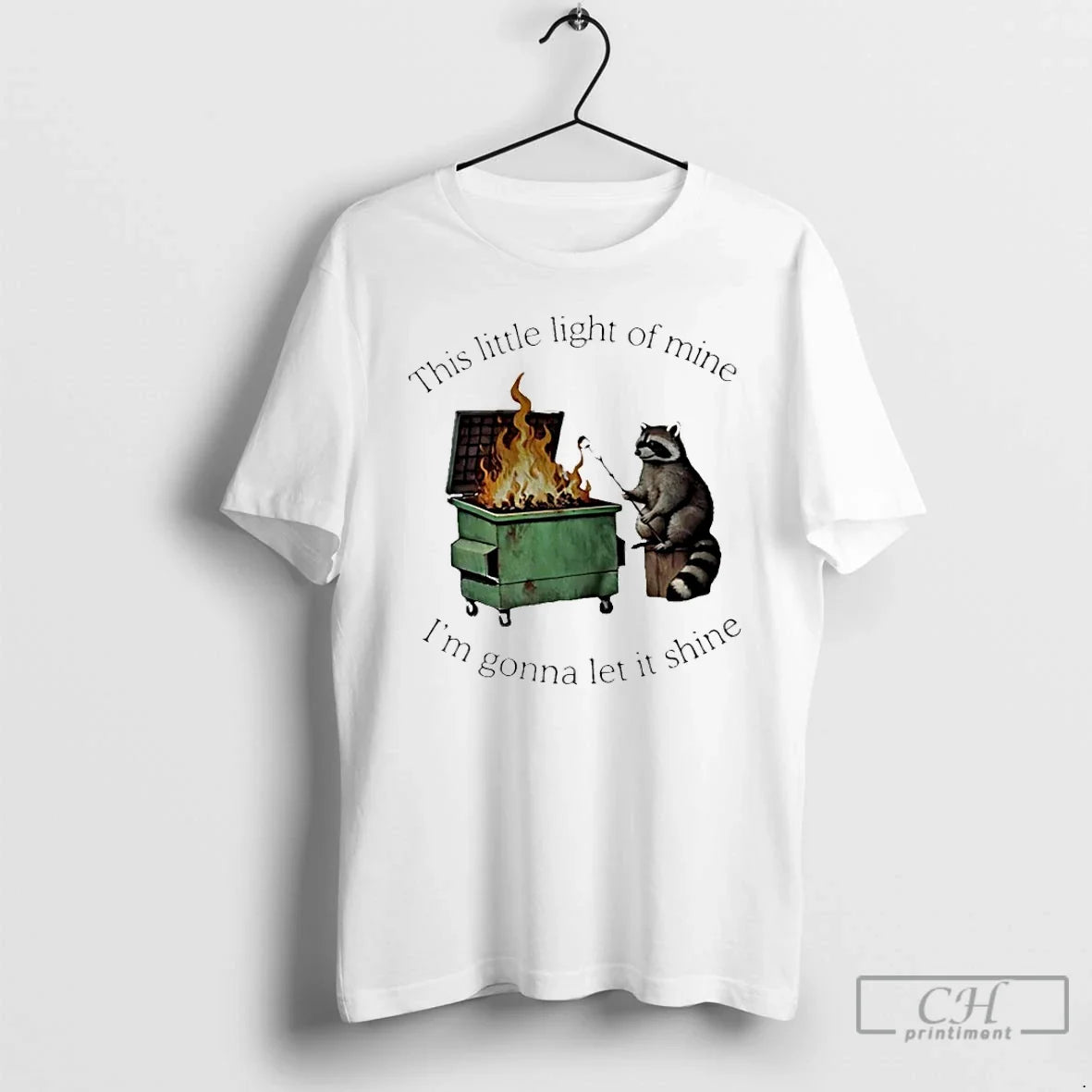 Classic Raccoon This Little Light Mine Im Gonna Let Shine T-Shirts