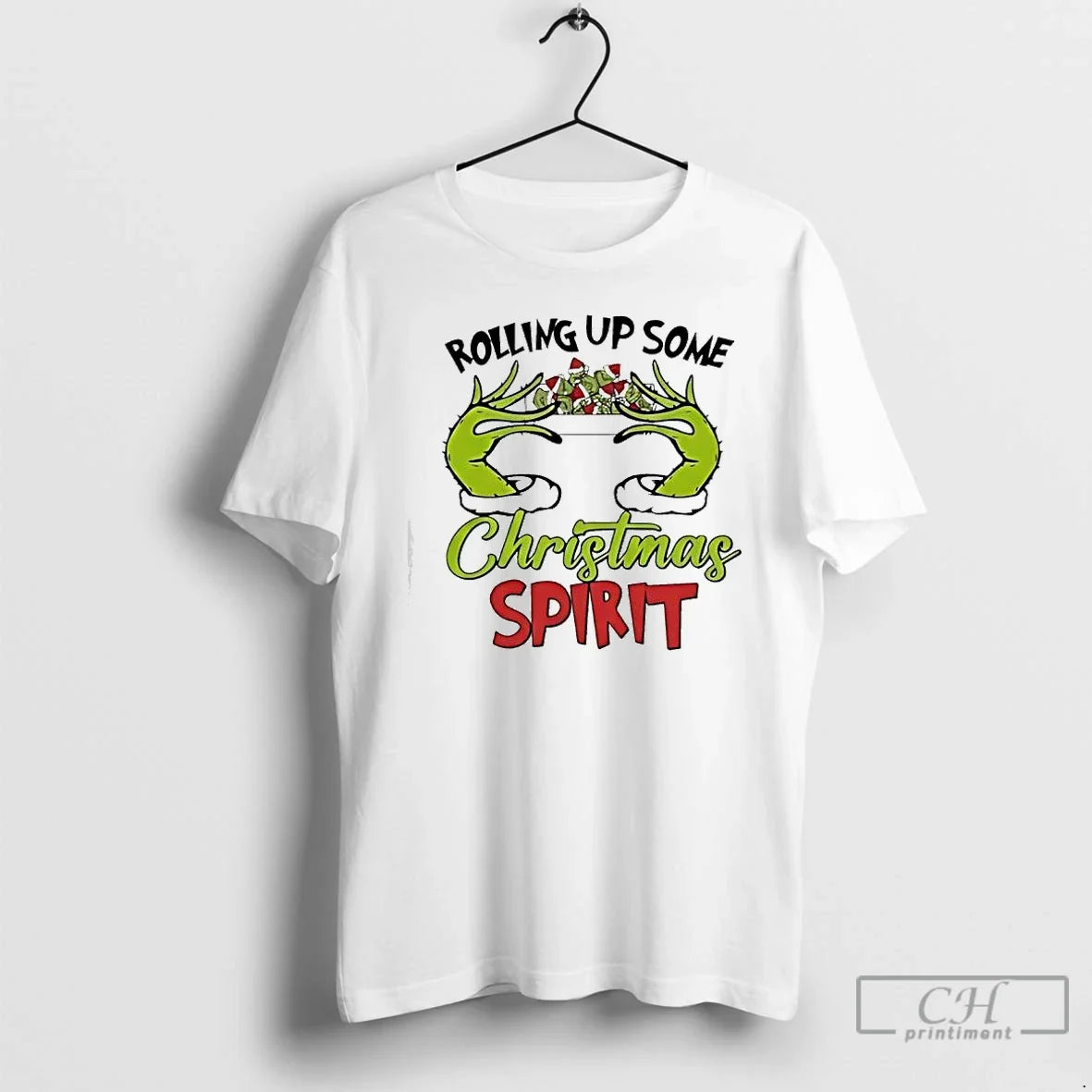 Classic Rolling Up Some Spirit Grinch Dish T-Shirts