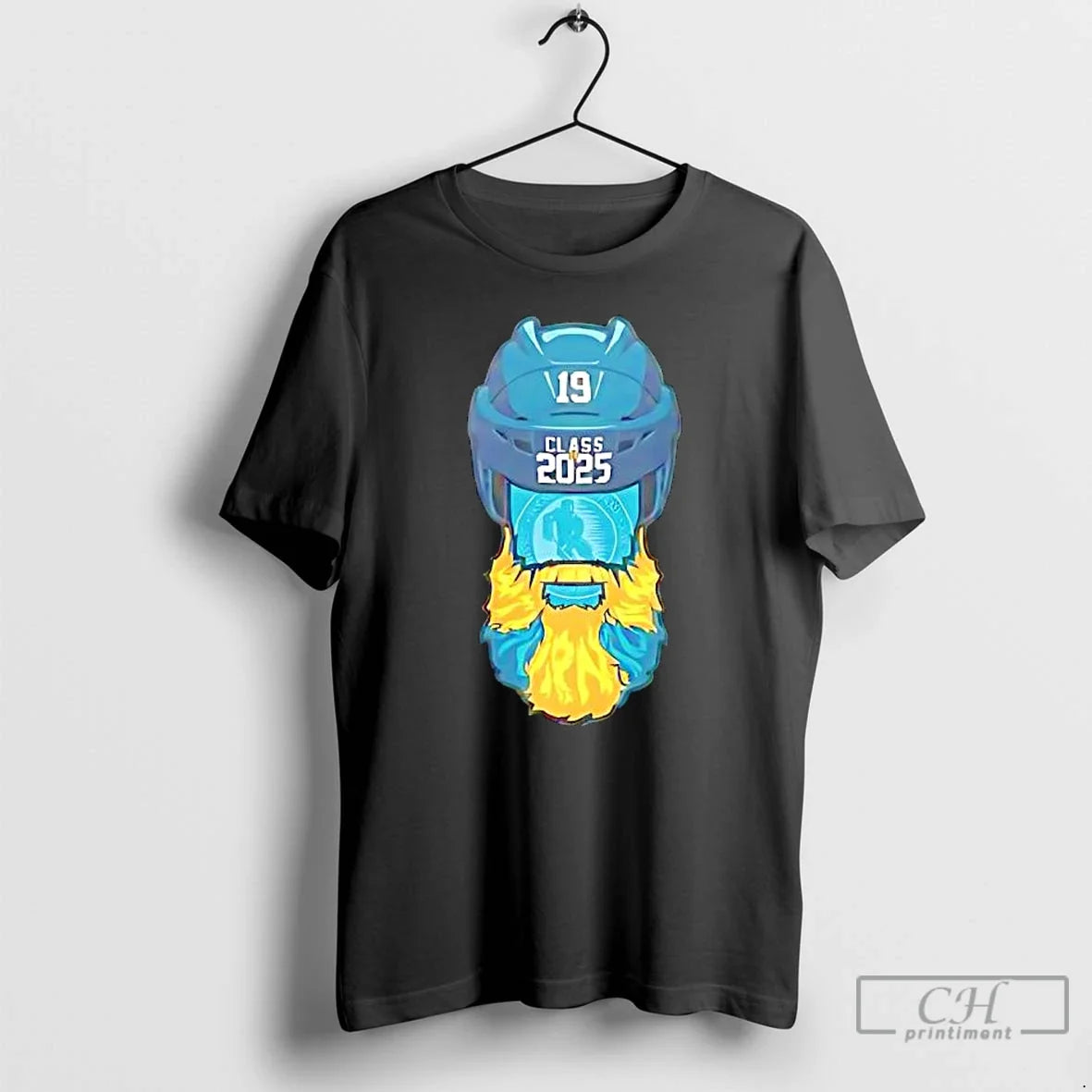 Classic San Jose Sharks Jumbo Hall Fame Beard Logo T-Shirts