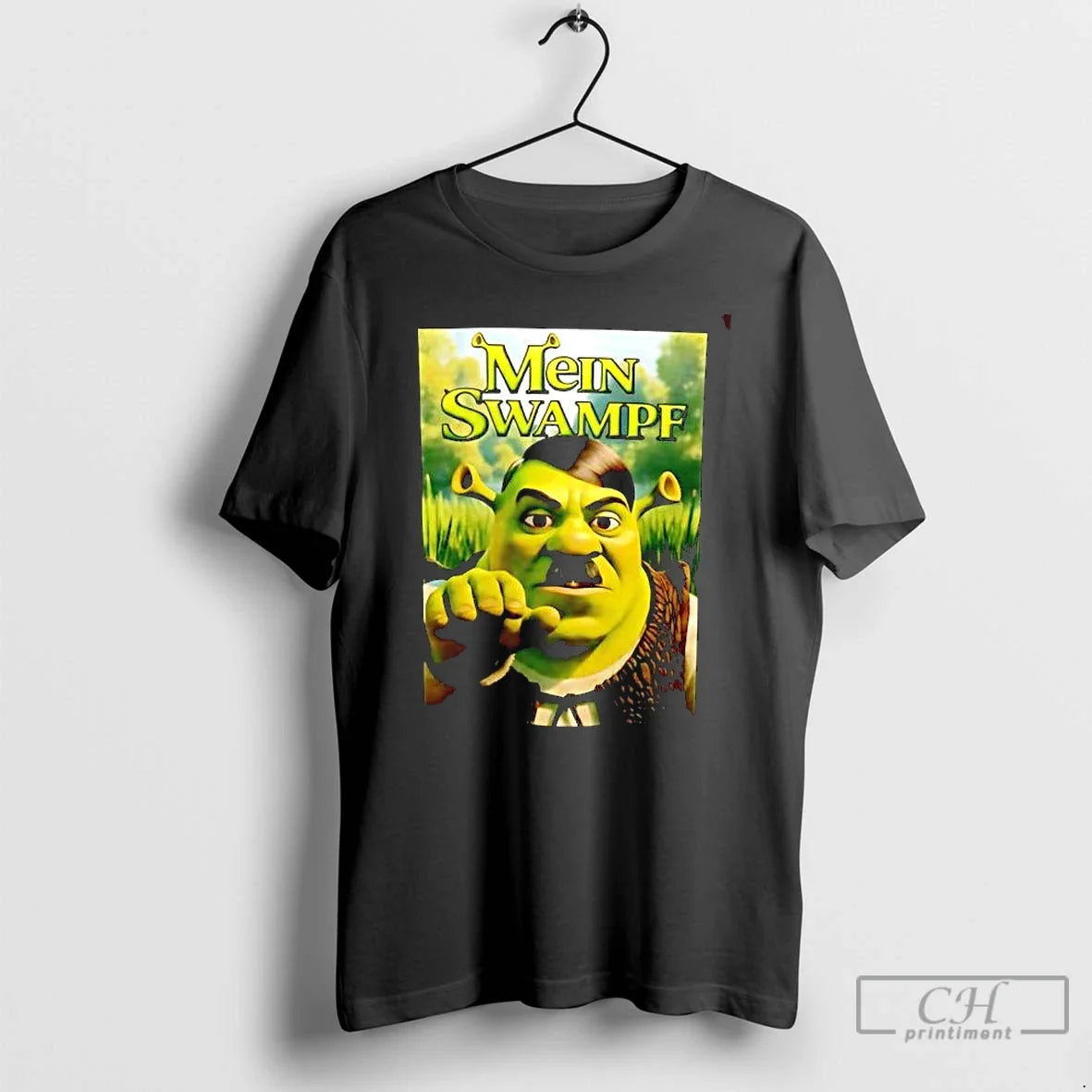 Classic Shrek Adolf Hitler Mein Swampf Cartoon T-Shirts