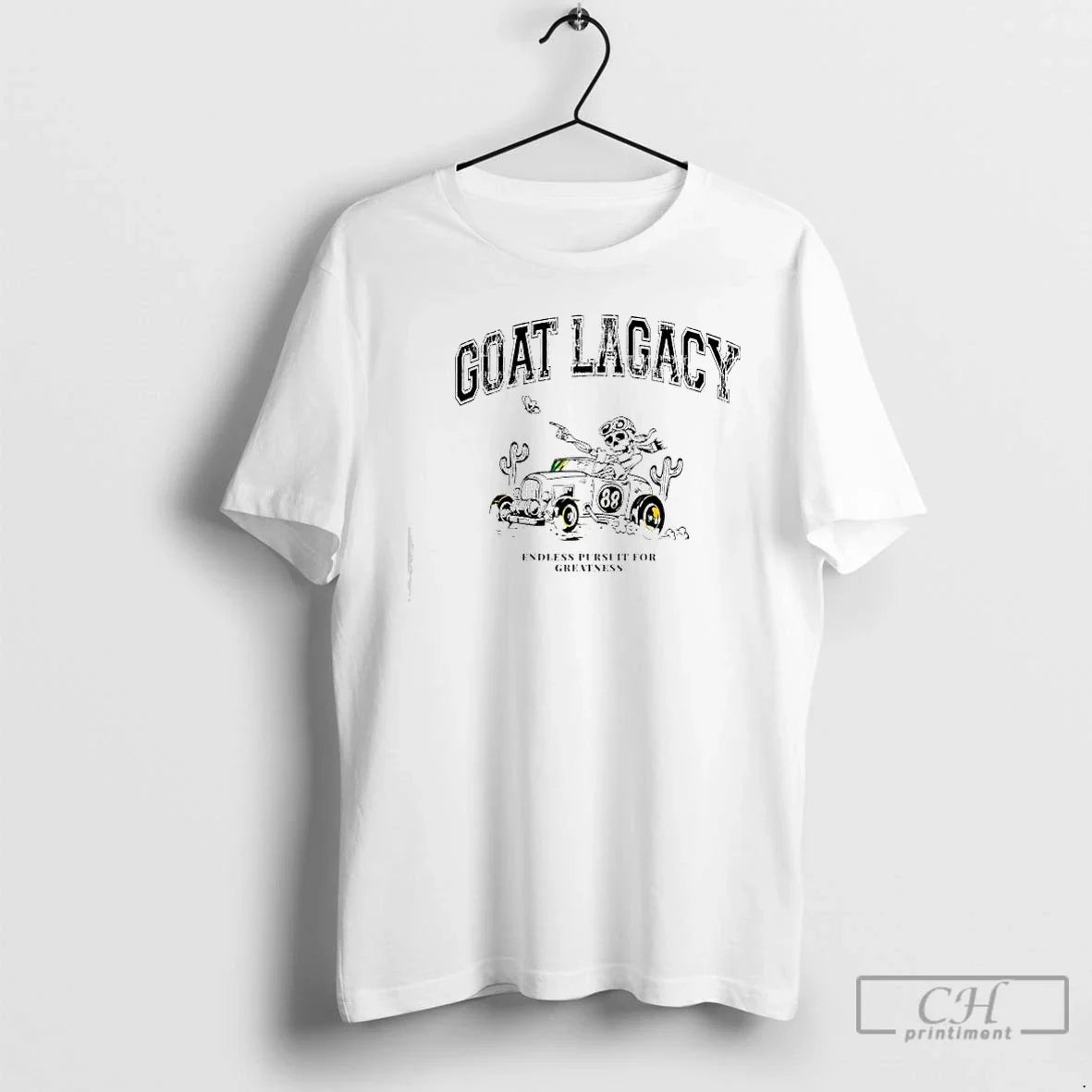 Classic Skeleton 88 Car Goat Lagacy Endless Pursuit Greatness T-Shirts