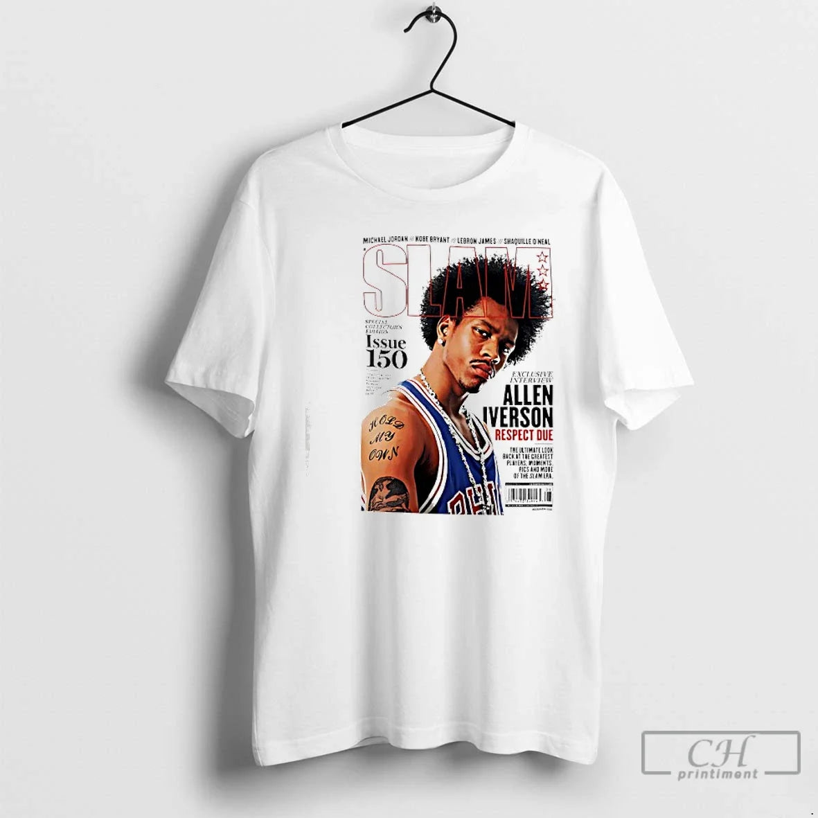 Classic Slam Philadelphia 76ers Allen Iverson Respect Due Issue 150 T-Shirts