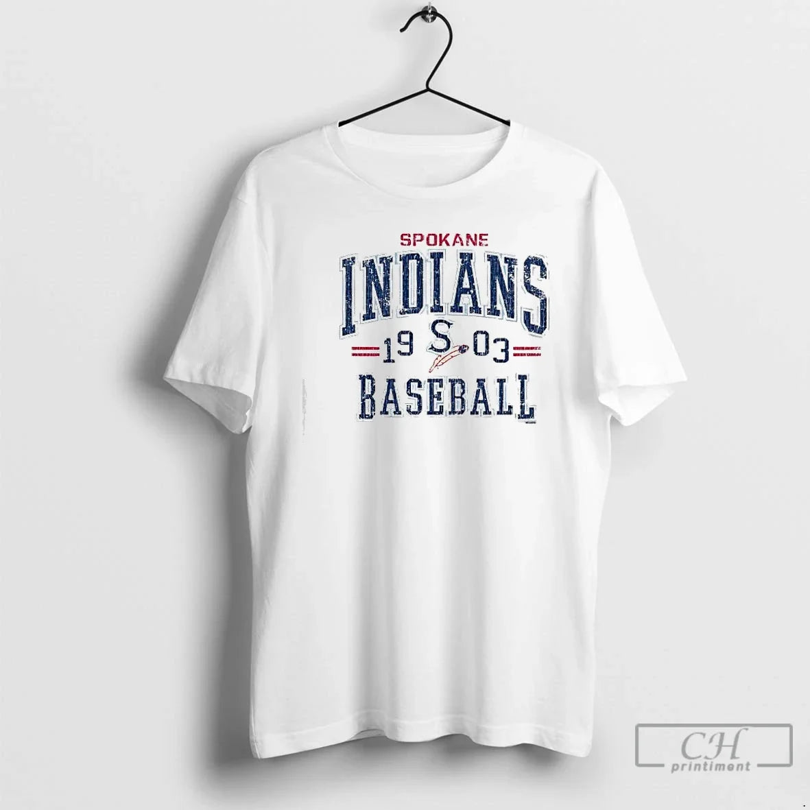 Classic Spokane Indians Ash Fortiflora Baseball 1903 T-Shirts