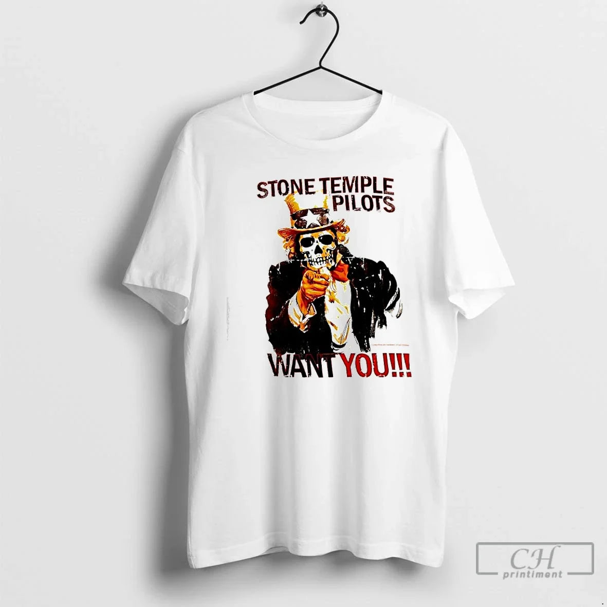 Classic Stone Temple Pilots Wants You Usa Skeleton T-Shirts
