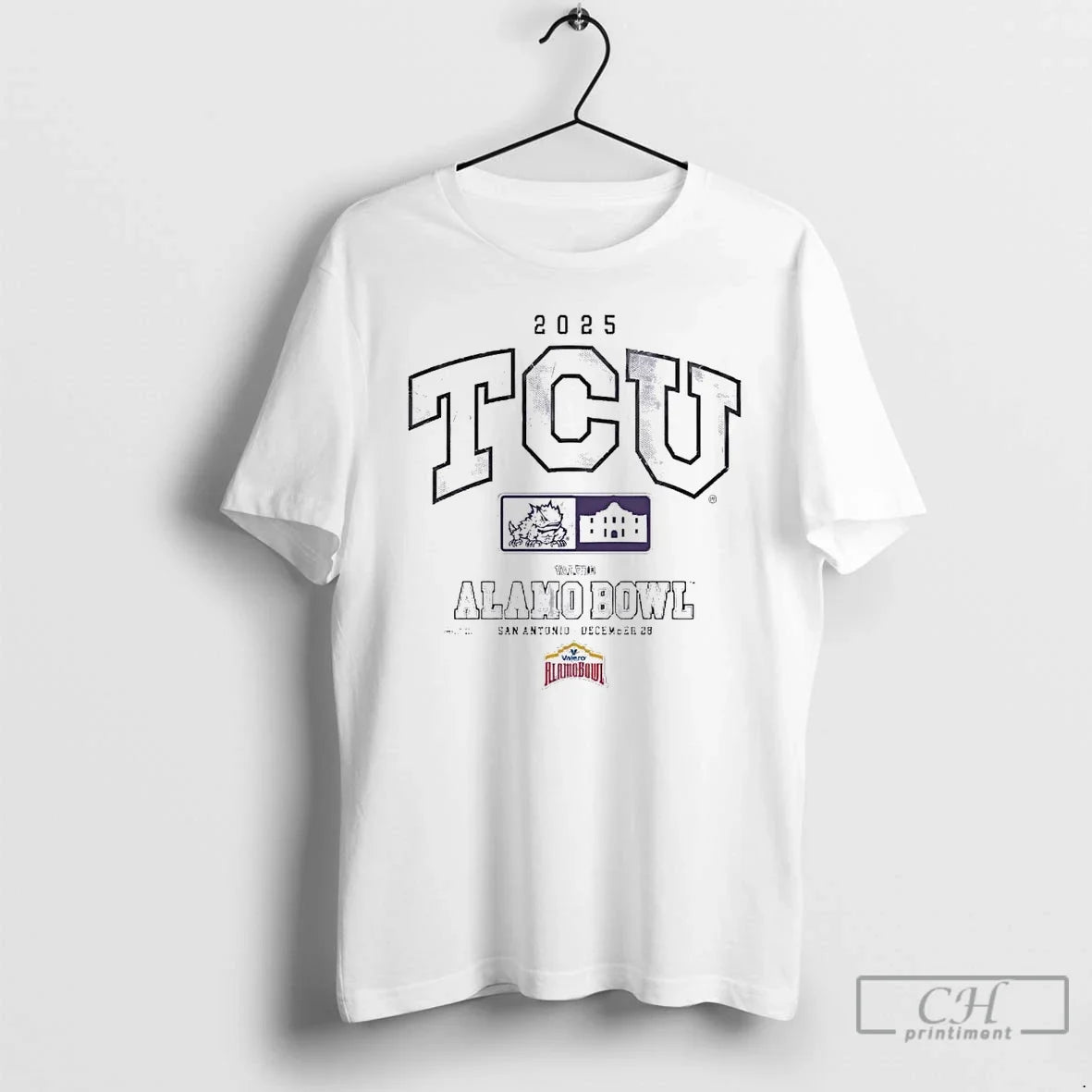 Classic Tcu Horned Frogs 2025 Valero Alamo Bowl San Antonio T-Shirts