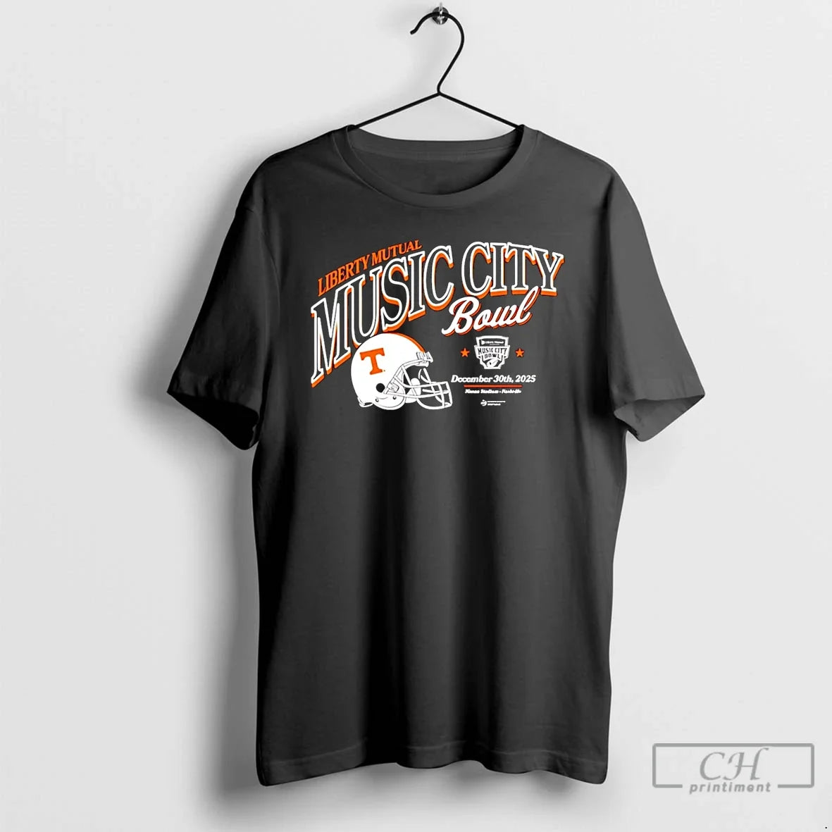 Classic Tennessee Volunteers 2025 Liberty Mutual Music City Bowl T-Shirts