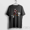 Classic Texas Am Football Marcel Reed Superstar Pose Signature T-Shirts