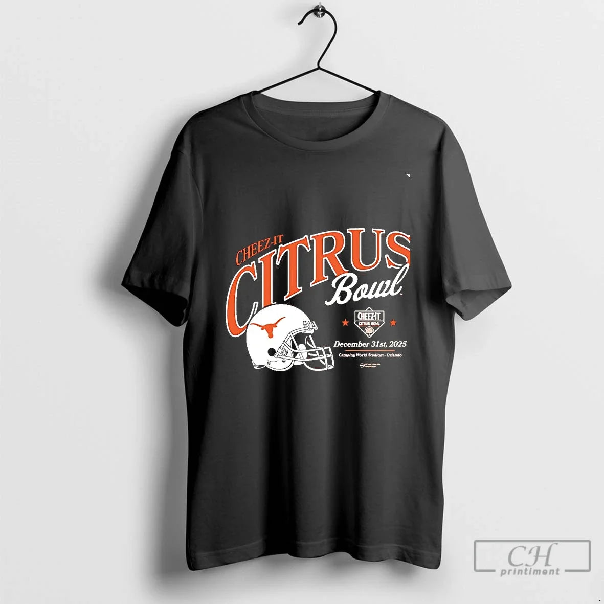Classic Texas Longhorns 2025 Cheez Citrus Bowl Helmet Chriast T-Shirts