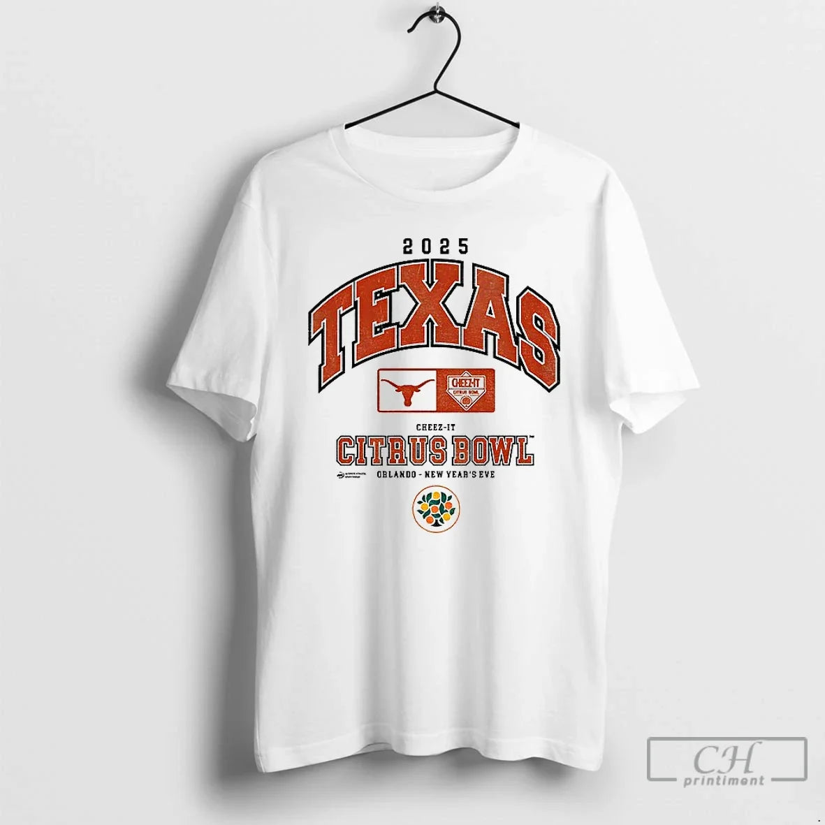Classic Texas Longhorns Ncaa Division I Football Orlando Cheez Citrus Bowl 2025 T-Shirts