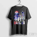 Classic Texas Rangers Ivan Pudge Rodriguez Dallas Cowboys Emmitt Smith Signatures Features T-Shirts