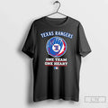 Classic Texas Rangers One Team One Heart Mlb T-Shirts