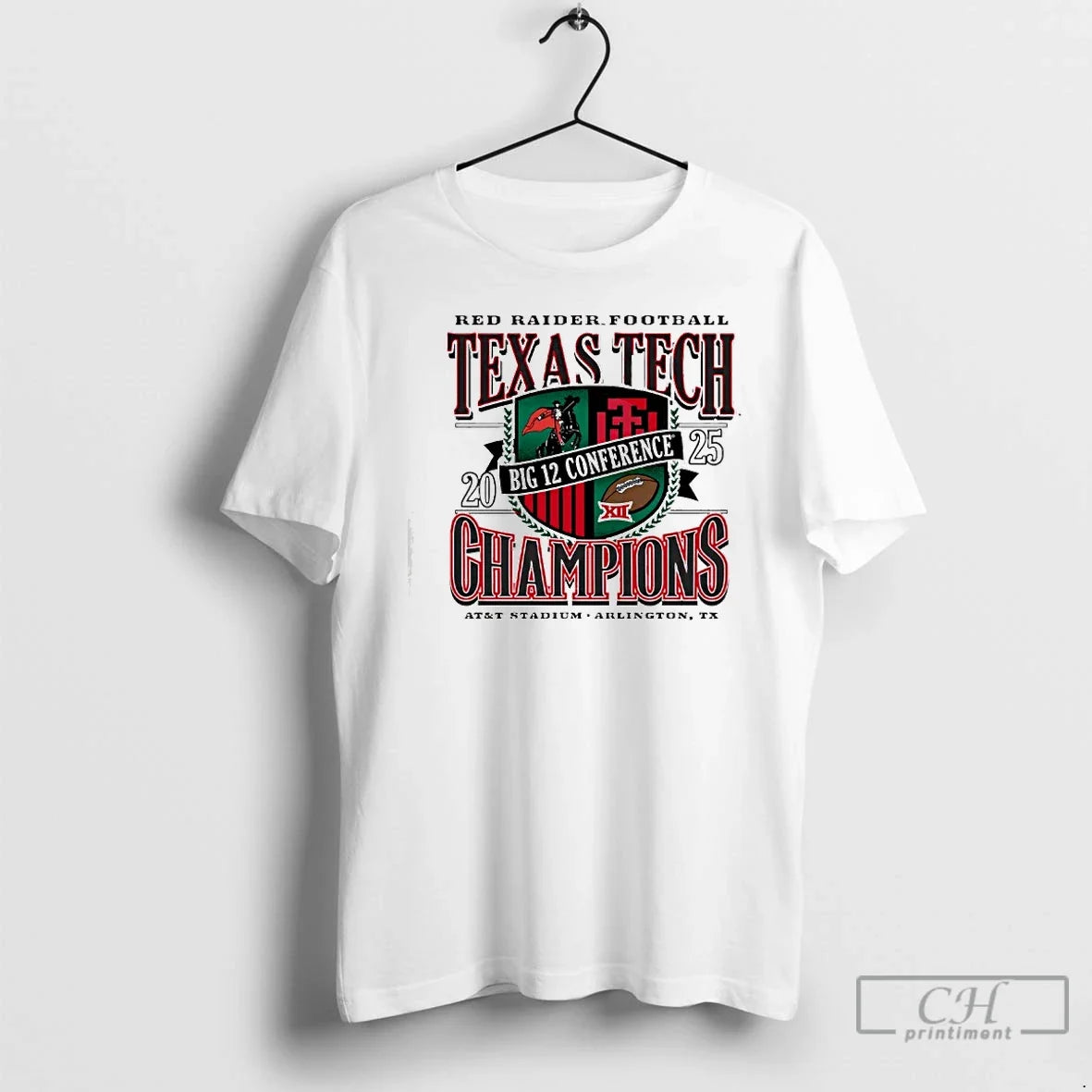 Classic Texas Tech Red Raiders Big 12 Football Champions Att Stadium Arlington Tx T-Shirts