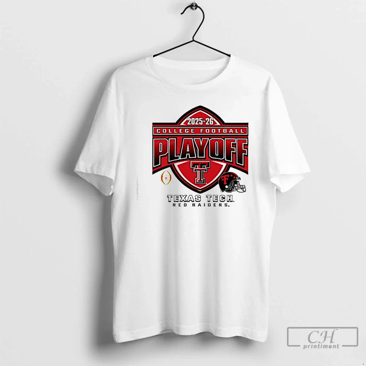 Classic Texas Tech Red Raiders College Football Playoff 2025 26 Logo T-Shirts