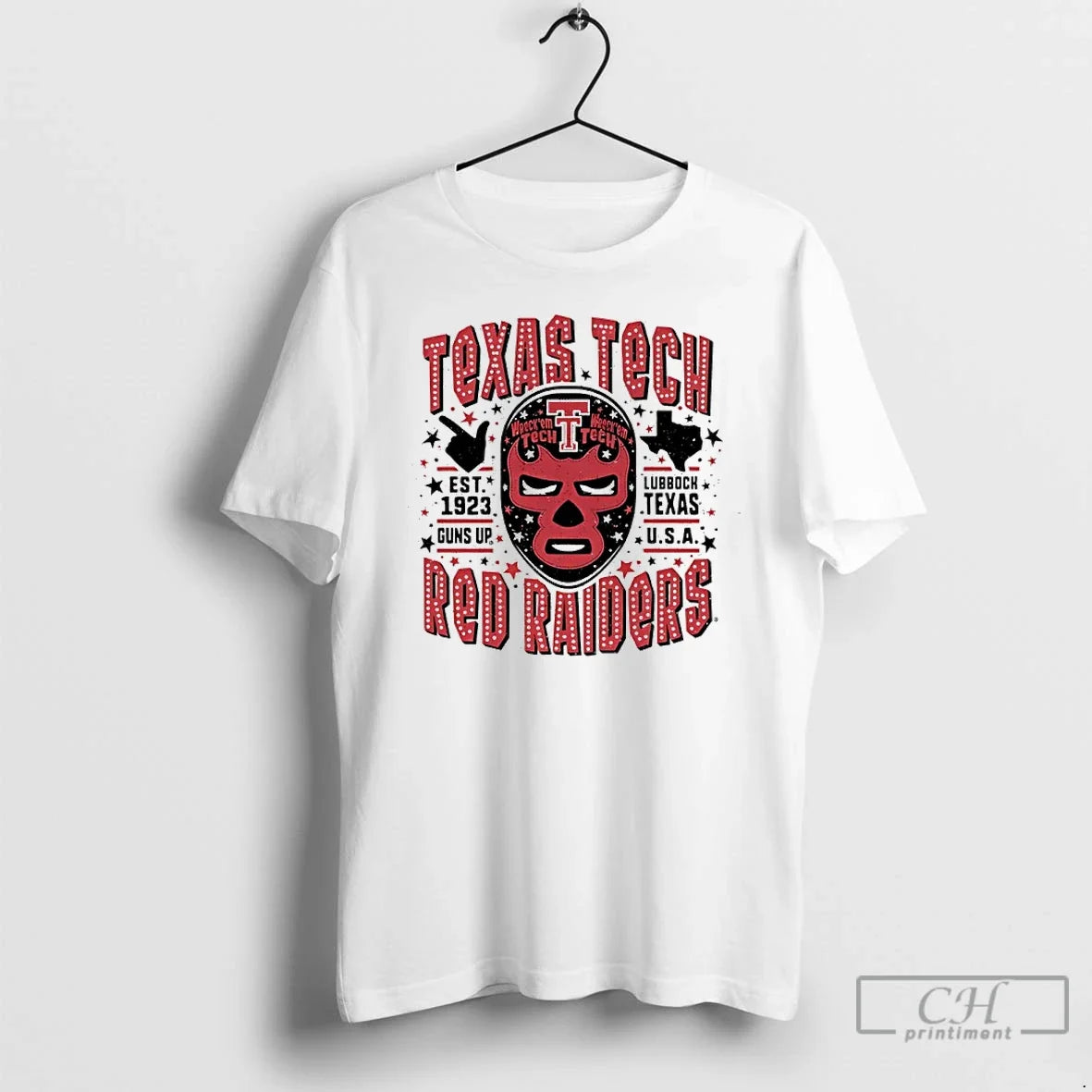 Classic Texas Tech Red Riaders Luchador Mask T-Shirts