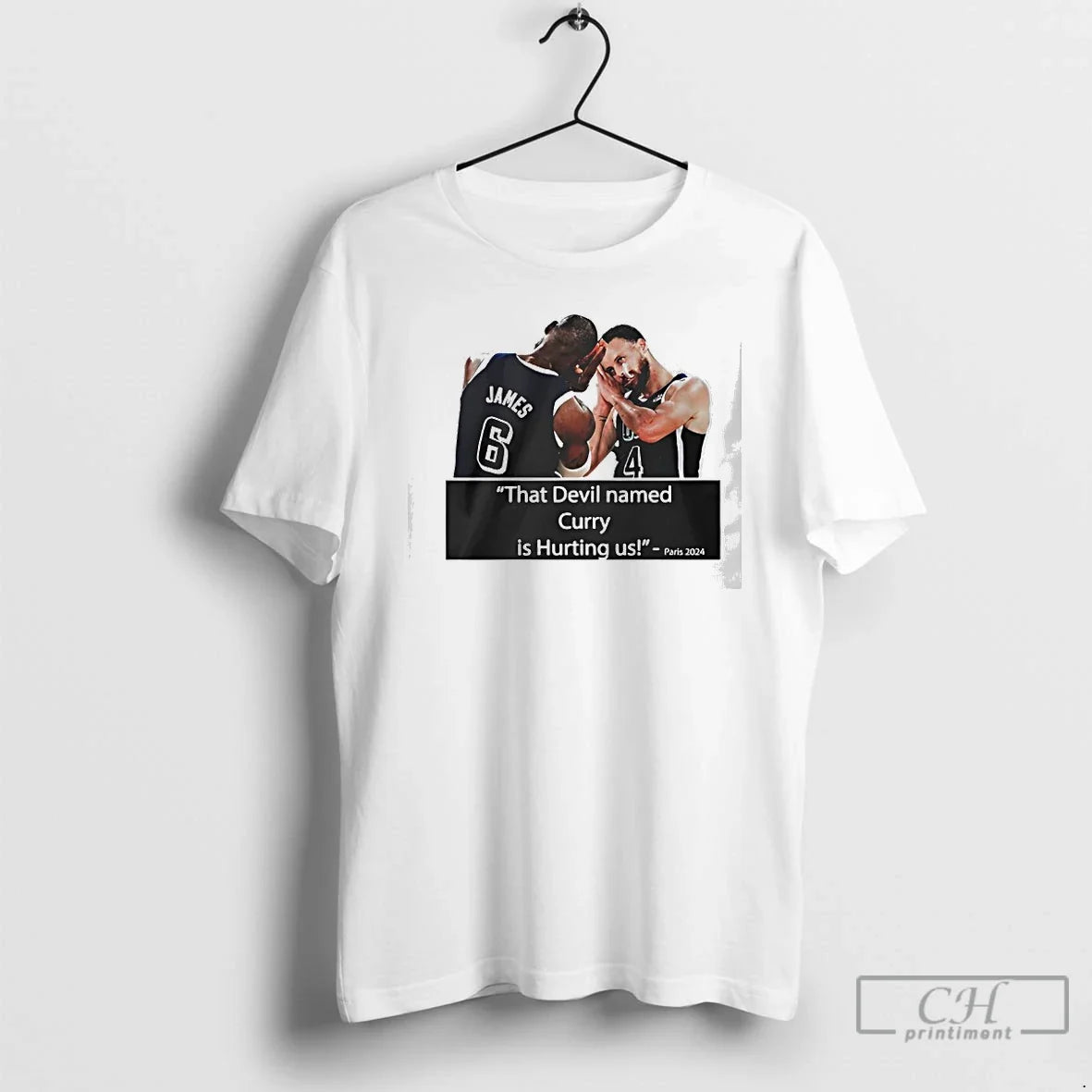 Classic That Devil Named Curry Is Hurting Us Paris T-Shirts