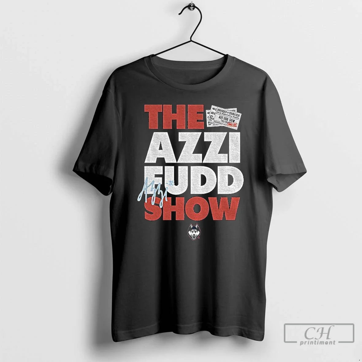 Classic Azzi Fudd Show Uconn Huskies Basketball Signature T-Shirts