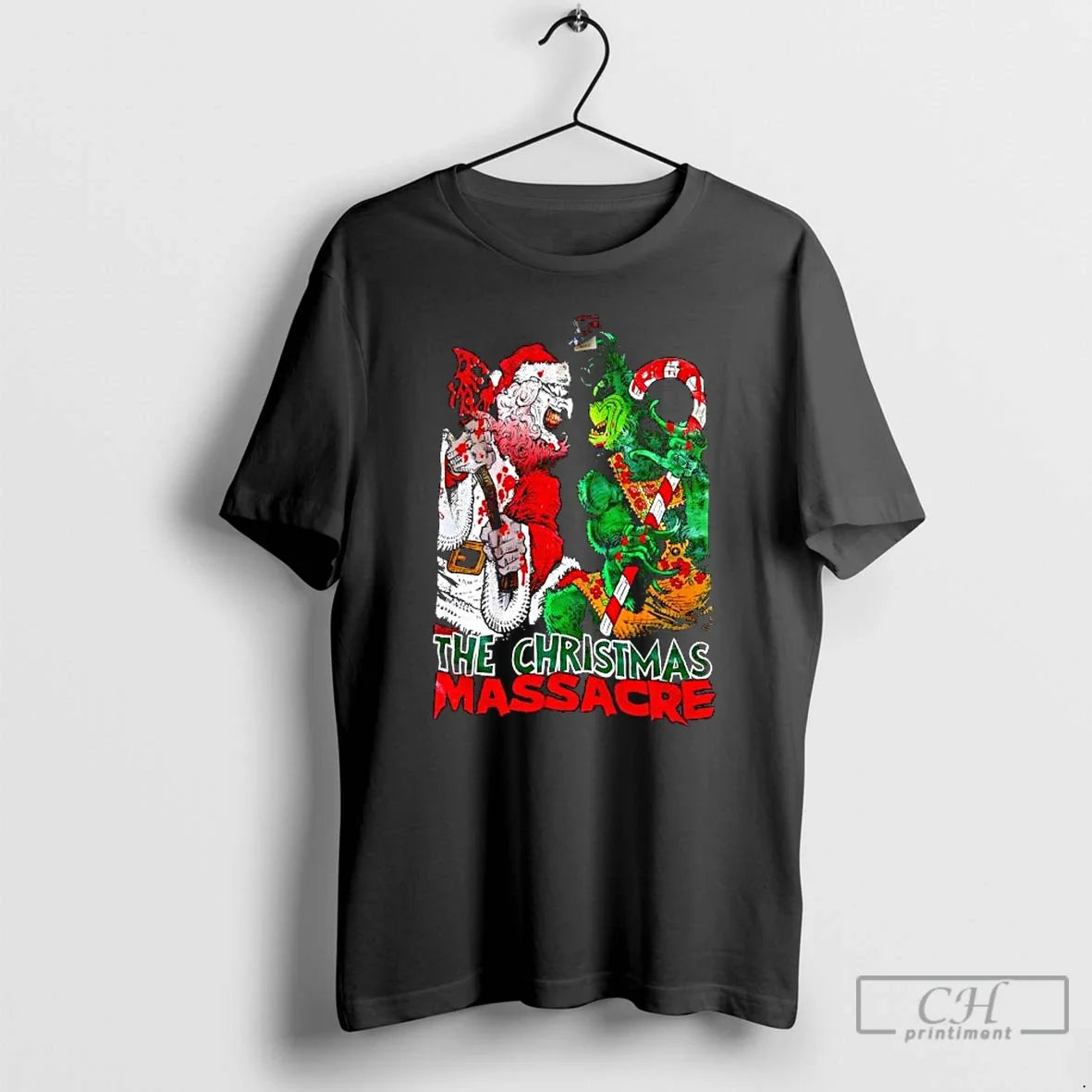 Classic Massacre Santa Claus Grinch Monters T-Shirts