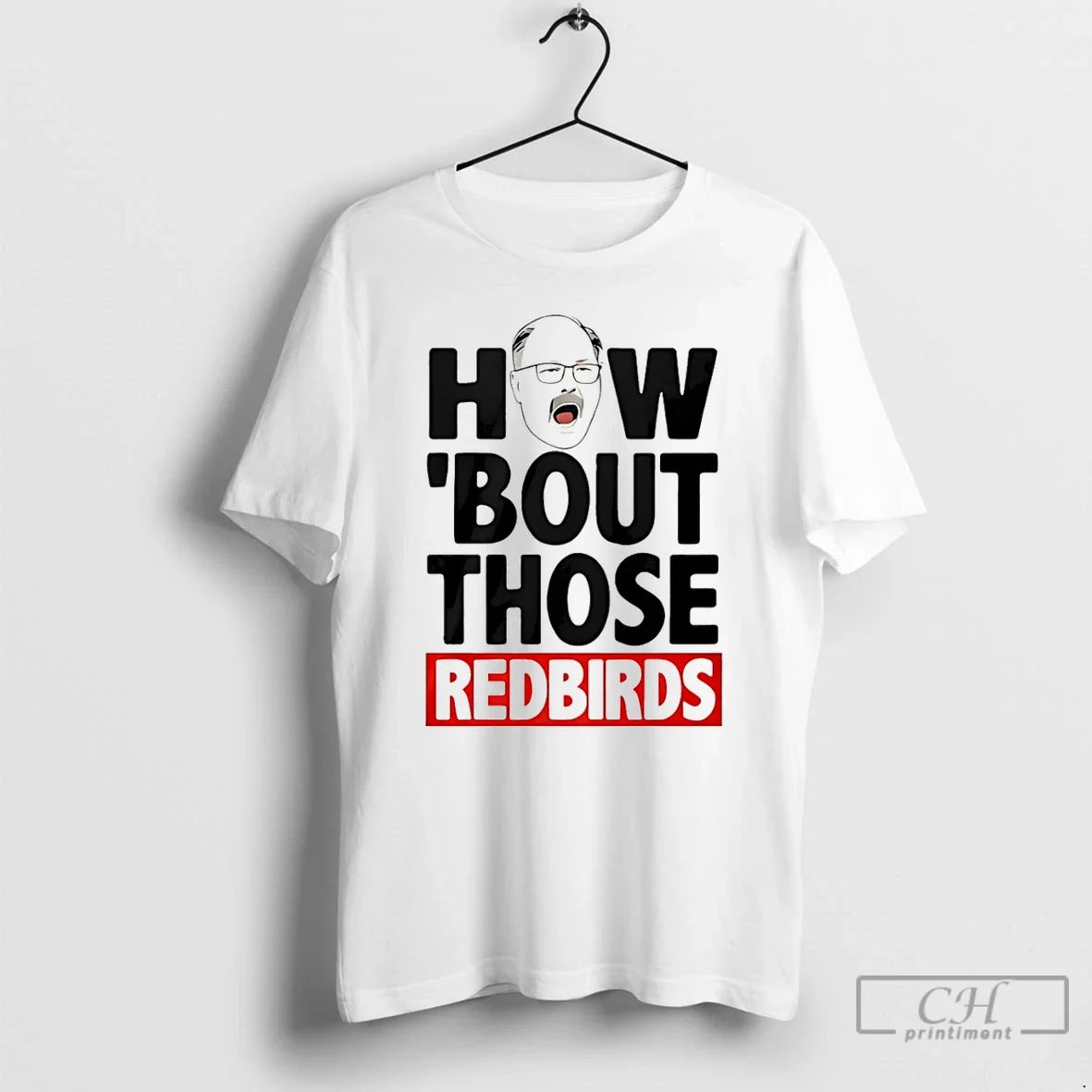Classic Spack Stache How Bout Those Redbirds Funny T-Shirts