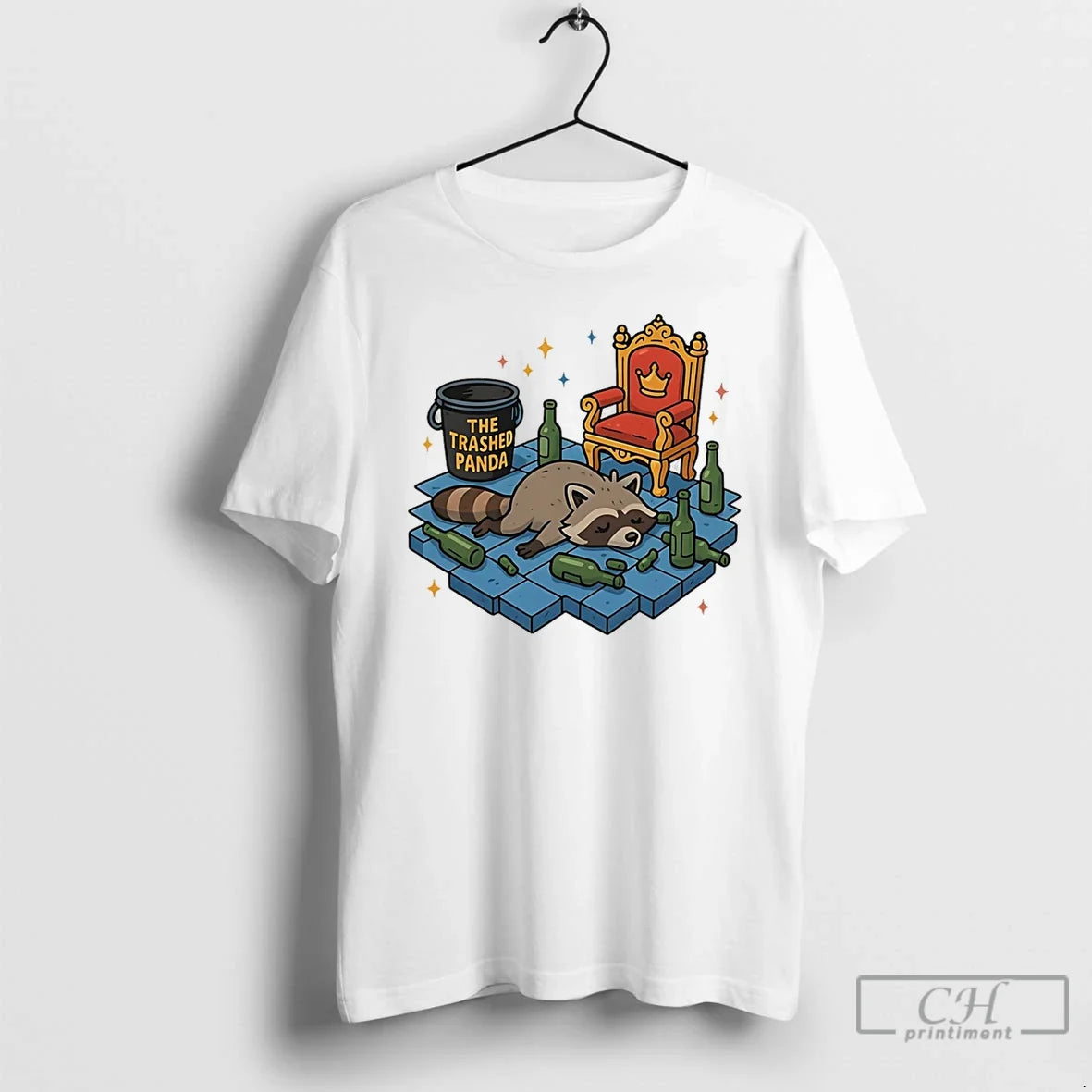 Classic Trashed Panda Drunk Raccoon T-Shirts
