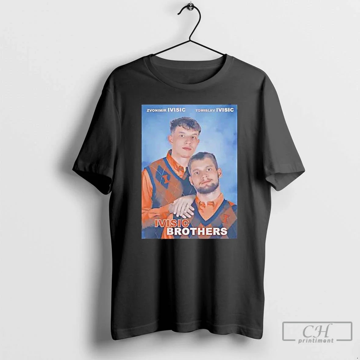 Classic Tomi Zvonimir Ivisic Brothers Step Brothers Illinois Fighting Illini T-Shirts