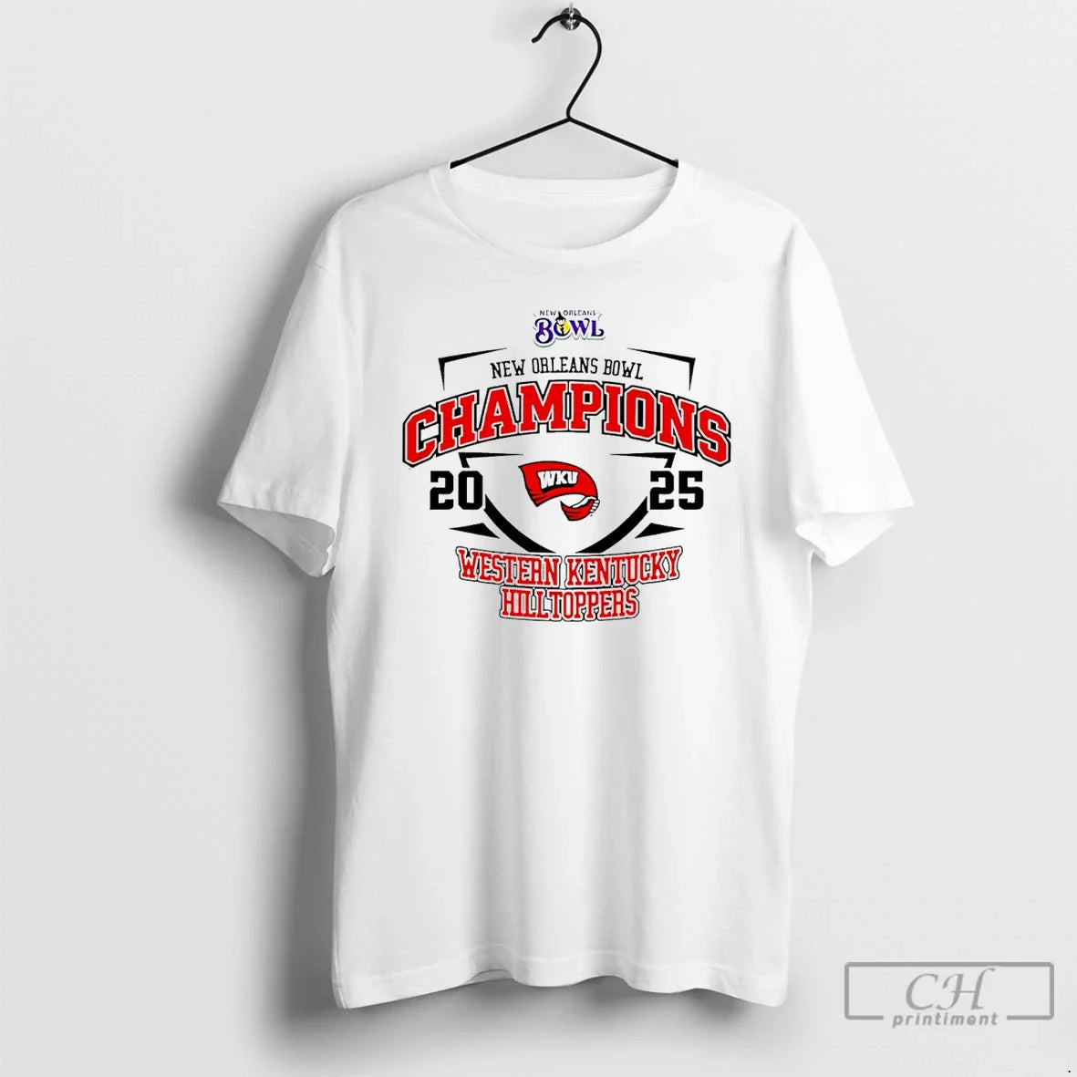Classic Western Kentucky Hilltoppers New Orleans Bowl Champions 2025 Class T-Shirts