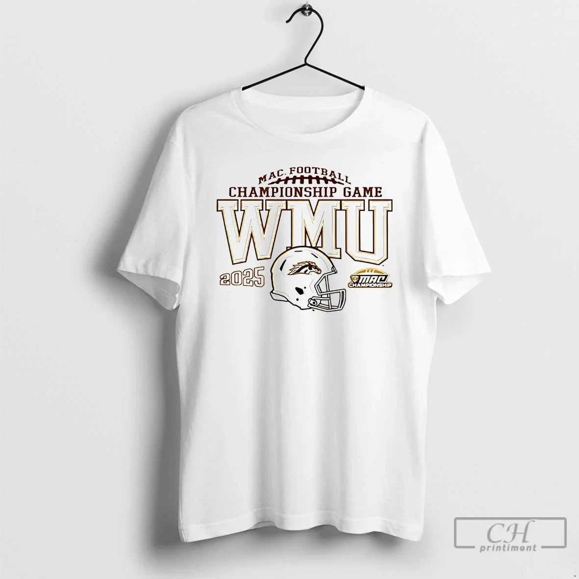 Classic Western Michigan Broncos 2025 Mac Football Championship Game T-Shirts
