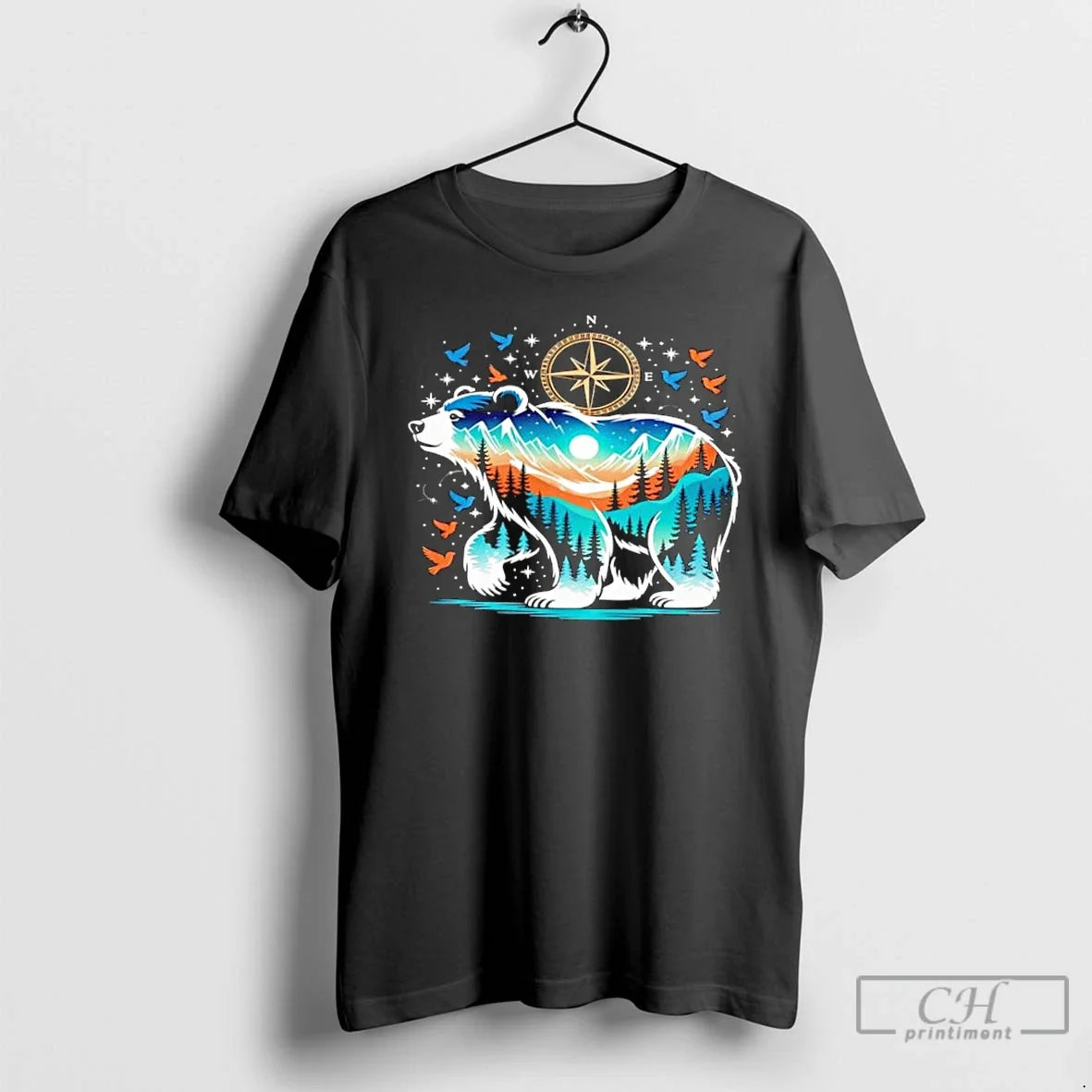 Classic Wildlife Animal Nature Bear Camping T-Shirts