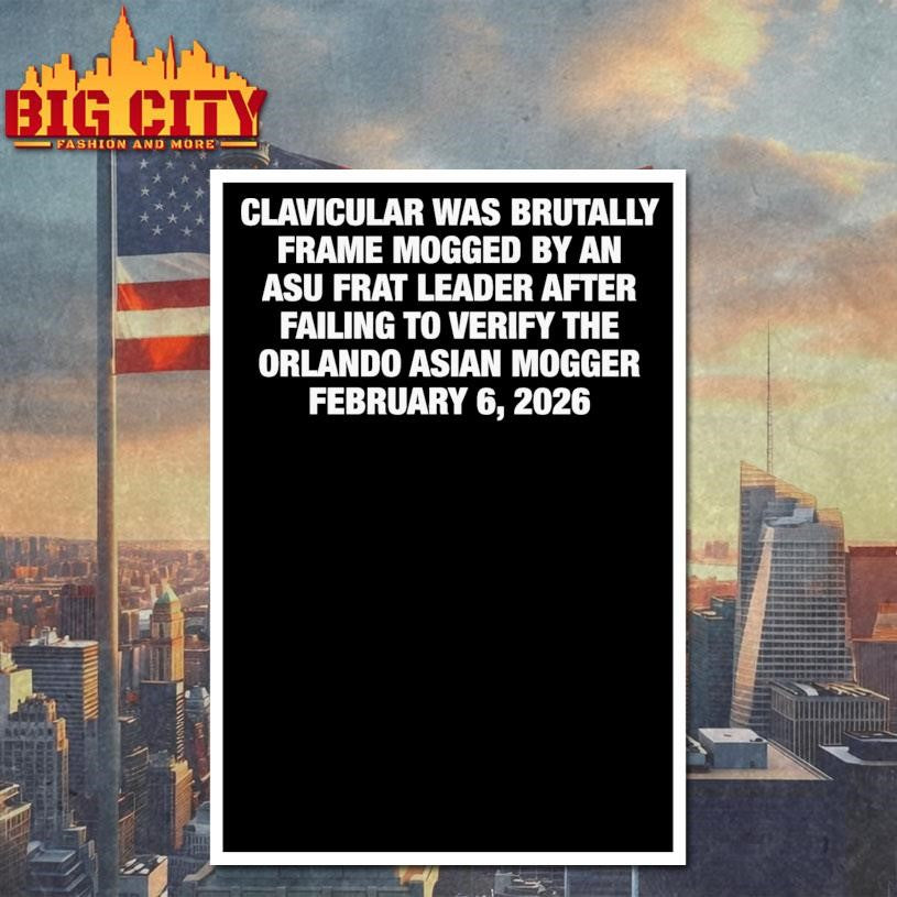 Clavicular Was Brutally Frame Mogged By An Asu Frat Leader After Failing To Verify The Orlando Asian Mogger February 6, 2026 Shirt