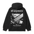 Claymore "Clare" Heavyweight Vintage Cotton Blend Classic Anime Menswear Tops Casual Long Sleeve Black T-Shirts
