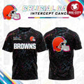 Cleveland Browns x Crucial Catch Intercept Cancer Two Sided Shirt